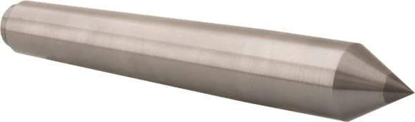 Riten - 1.289" Head Diam, Carbide-Tipped Steel Standard Point Solid Dead Center - B&S 10 Brown & Sharpe Taper, 1.289" Point Diam, 2-1/4" Point Length, 8-9/16" OAL - Industrial Tool & Supply