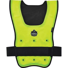 Ergodyne - Size S/M, Lime Cooling Vest - 32 to 40" Chest, Hook & Loop, Nylon - Industrial Tool & Supply