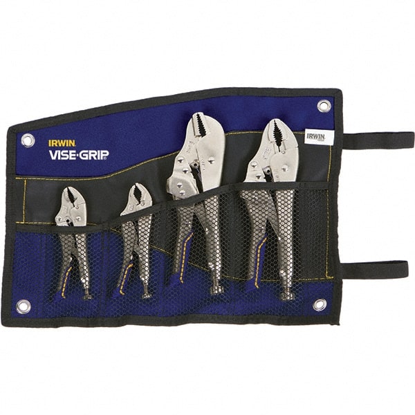 Irwin - Locking Pliers Plier Type: Locking Pliers Jaw Style: Straight; Curve w/Wire Cutter; Long Nose - Industrial Tool & Supply
