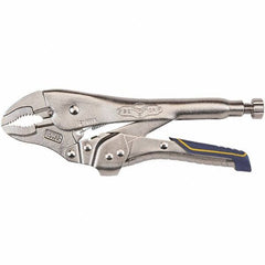 Irwin - Locking Pliers Plier Type: Locking Pliers Jaw Style: Long Nose Curved w/Wire Cutter - Industrial Tool & Supply