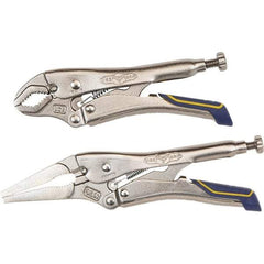 Irwin - Locking Pliers Plier Type: Locking Pliers Jaw Style: Long Nose; Curved - Industrial Tool & Supply