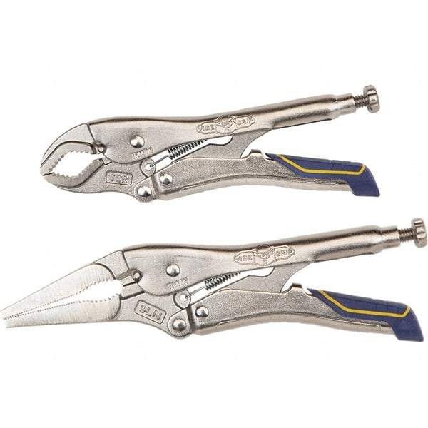Irwin - Locking Pliers Plier Type: Locking Pliers Jaw Style: Curve w/Wire Cutter - Industrial Tool & Supply