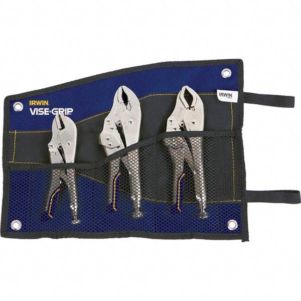 Irwin - Locking Pliers Plier Type: Locking Pliers Jaw Style: Straight; Curve w/Wire Cutter; Long Nose - Industrial Tool & Supply