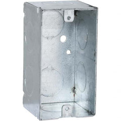 Hubbell-Raco - 4 x 2.11 x 2.2" Steel Rectangular Device Box - Industrial Tool & Supply