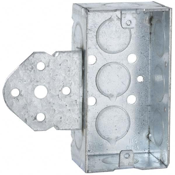 Hubbell-Raco - 4 x 4 x 1.563" Steel Rectangular Device Box - Industrial Tool & Supply