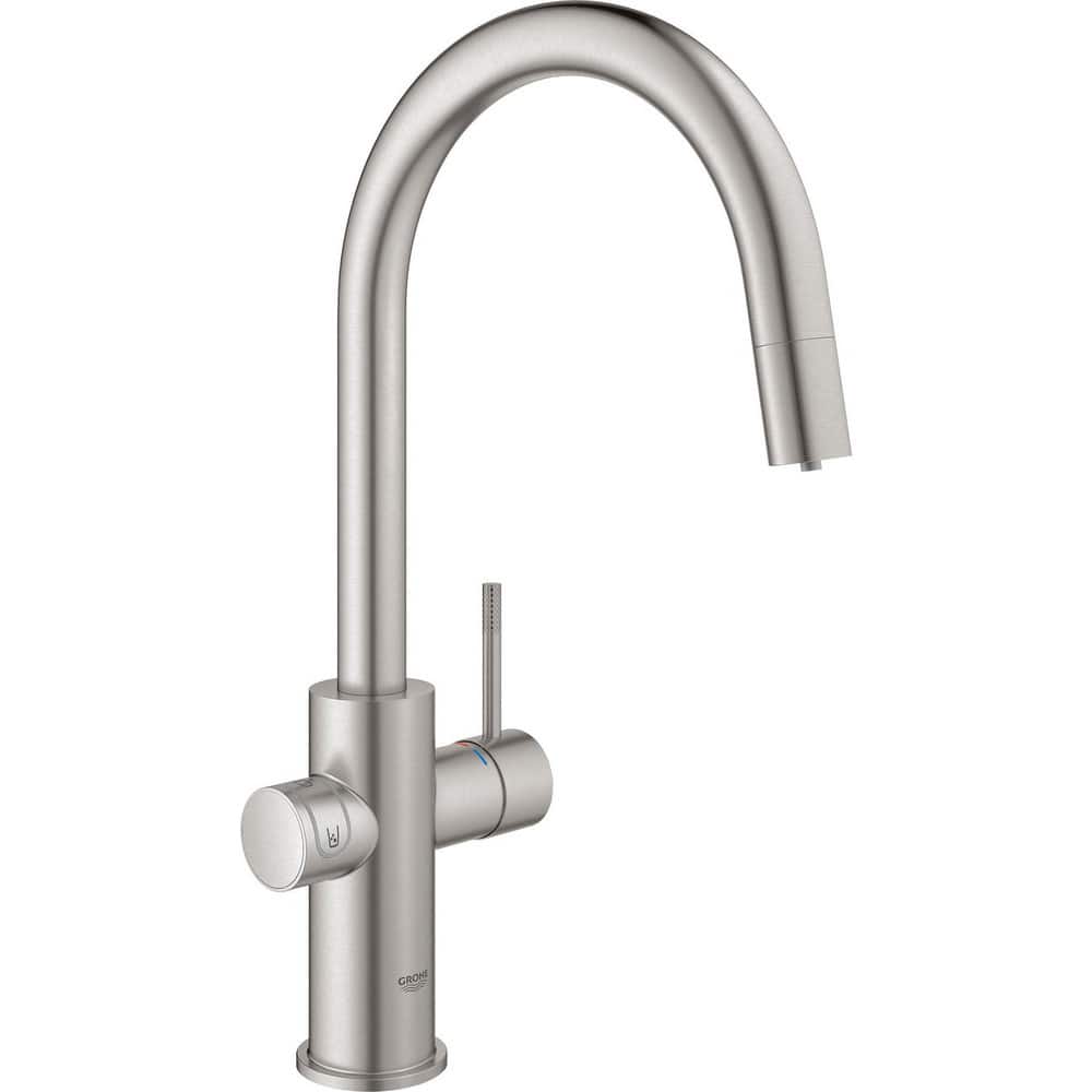 Lavatory Faucets; Type: Pull Down Kitchen Faucet; Inlet Location: Back; Spout Type: Swivel; Inlet Pipe Size: 1/2 in; Design: One Handle; Inlet Gender: Male; Handle Type: Lever; Maximum Flow Rate: 1.8; Mounting Centers: Single Hole; Material: Metal; Drain