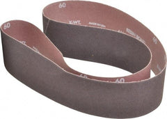 Norton - 2-1/2" Wide x 48" OAL, 60 Grit, Aluminum Oxide Abrasive Belt - Aluminum Oxide, Medium, Coated, X Weighted Cloth Backing, Series R228 - Industrial Tool & Supply