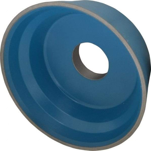 Norton - 5" Diam, 1-1/4" Hole Size, 1-3/4" Overall Thickness, 120 Grit, Type 11 Tool & Cutter Grinding Wheel - Fine Grade, Diamond, R Hardness, Resinoid Bond - Industrial Tool & Supply