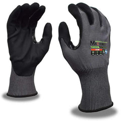 Puncture-Resistant Gloves:  Size  Small,  ANSI Cut  A5,  ANSI Puncture  3,  Micro-Foam Nitrile,   ™HPPG ™ High Performance Polyethylene Graphene Gray & Black,  Palm & Fingertips Coated,  Engineered Yarn Lined,  High Performance Polyethylene Graphene (HPPG