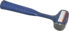 Estwing - 2 Lb Head, 10-1/2" Long Drilling Hammer - Steel Head, 1-7/32" Face Diam, 10-3/4" Long Head, Steel Handle with Grip - Industrial Tool & Supply