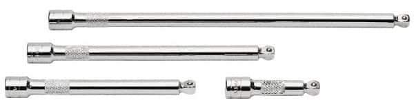SK - 3/8" Drive Socket Wobble Extension Set - 4 Pieces, Includes 3, 6, 8, 12" Lengths - Industrial Tool & Supply