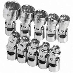 SK - 1/4" Drive Standard Socket Set - 3/16 to 9/16", Inch Measurement Standard - Industrial Tool & Supply