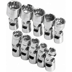 SK - 1/4" Drive Standard Socket Set - 5 to 14mm, Metric Measurement Standard - Industrial Tool & Supply