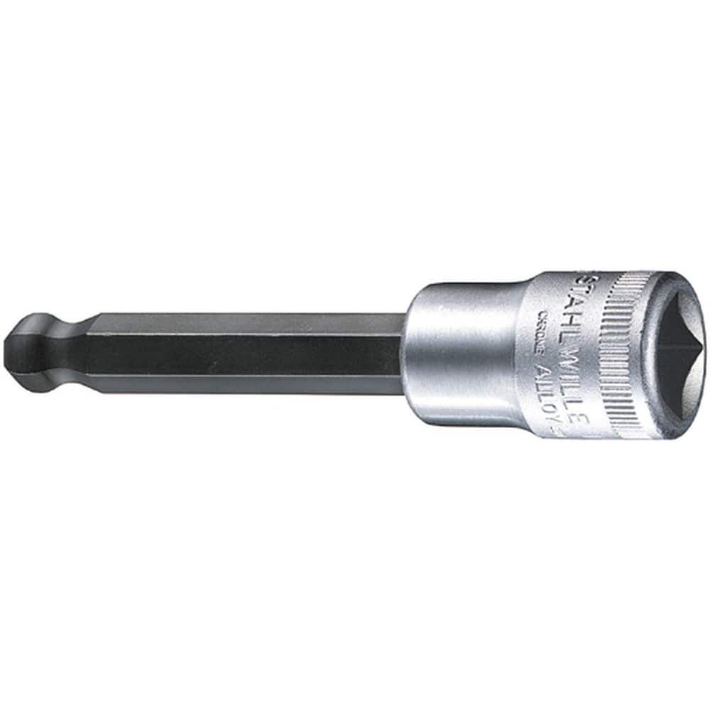 Hand Hex & Torx Bit Sockets; Socket Type: Ball End Socket; Hex Size (mm): 8.000; Bit Length: 62 mm; Insulated: No; Tether Style: Not Tether Capable; Material: Chrome Alloy Steel; Finish: Chrome-Plated; Overall Length (Decimal Inch): 3.9400; Non-sparking: