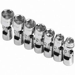 SK - 3/8" Drive Standard Socket Set - 3/8 to 3/4", Inch Measurement Standard - Industrial Tool & Supply