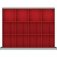 LISTA - 20-Compartment Drawer Divider Layout for 3.15" High Drawers - Industrial Tool & Supply