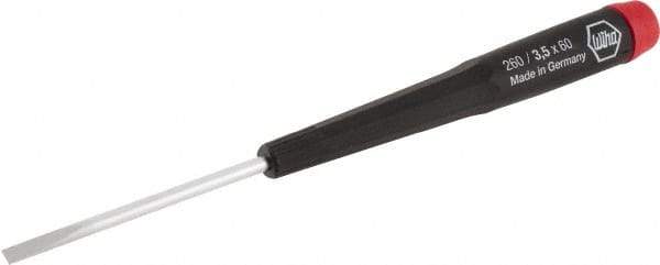 Wiha - Precision Slotted Screwdriver - Ergonomic Handle - Industrial Tool & Supply