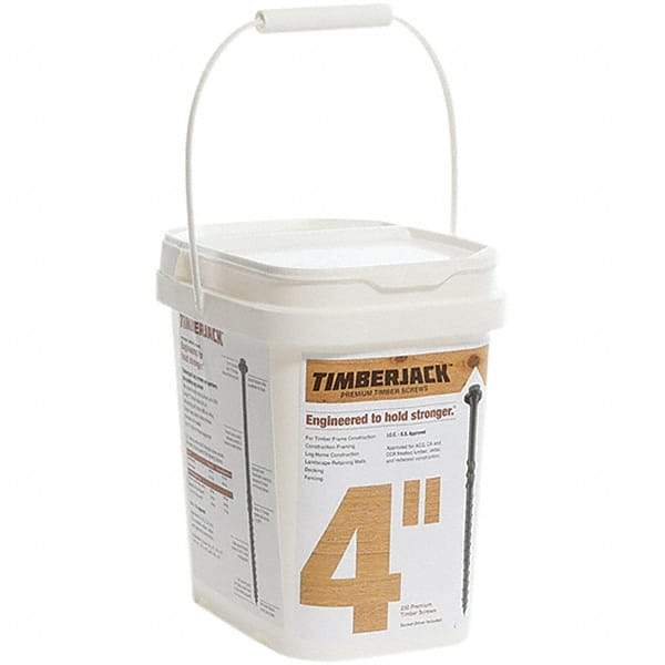 Made in USA - Wood Screws System of Measurement: Inch Screw Size: 1/4 - Industrial Tool & Supply