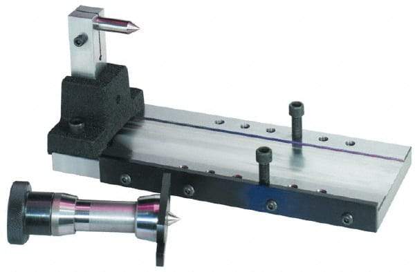 Harig - Base Plate and Tailstock Assembly - Compatible with Uni Dex 070-100 Grinding Fixture - Industrial Tool & Supply