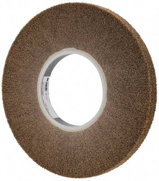 3M - 12" Diam Aluminum Oxide Cutting, Polishing Flap Wheel - 5" Hole, 1" Wide, Density 7, Nonwoven, Medium Grade, 2,700 Max RPM - Industrial Tool & Supply