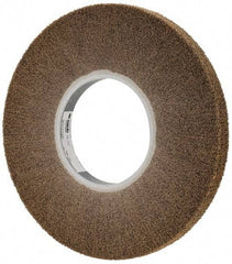 3M - 12" Diam Aluminum Oxide Cutting, Polishing Flap Wheel - 5" Hole, 1" Wide, Density 7, Nonwoven, Medium Grade, 2,700 Max RPM - Industrial Tool & Supply