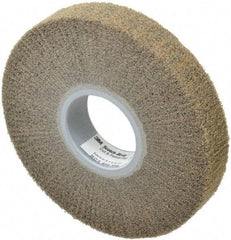 3M - 6" Diam Aluminum Oxide Cutting, Polishing Flap Wheel - 2" Hole, 1" Wide, Density 7, Nonwoven, Medium Grade, 4,000 Max RPM - Industrial Tool & Supply