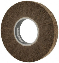 3M - 12" Diam Aluminum Oxide Cutting, Polishing Flap Wheel - 5" Hole, 2" Wide, Density 7, Nonwoven, Medium Grade, 3,400 Max RPM - Industrial Tool & Supply