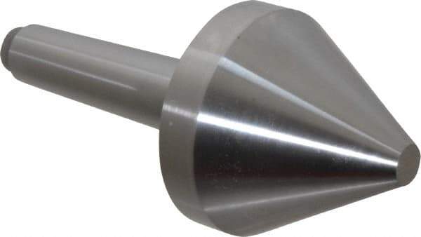 Riten - 2-3/4" Head Diam, Hardened Tool Steel Bull Nose Point Solid Dead Center - 3MT Morse Taper, 2-3/4" Point Diam, 1.939" Point Length, 2-61/64" OAL - Industrial Tool & Supply
