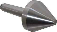 Riten - 2-3/4" Head Diam, Hardened Tool Steel Bull Nose Point Solid Dead Center - 3MT Morse Taper, 2-3/4" Point Diam, 1.939" Point Length, 2-61/64" OAL - Industrial Tool & Supply