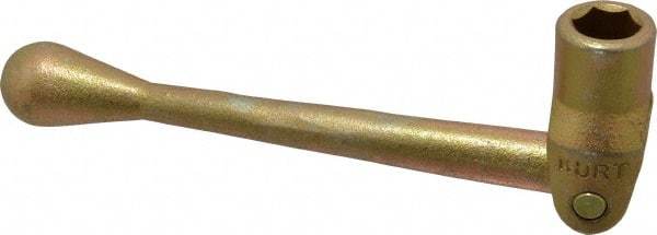Kurt - 1 Piece Vise Handle - Cast Iron, 3/4" Hex, 8-5/8" Long - Industrial Tool & Supply