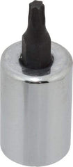 Proto - 3/8" Drive, T20 Torx Bit Socket - 1-23/32" OAL, 5/8" Bit Length - Industrial Tool & Supply