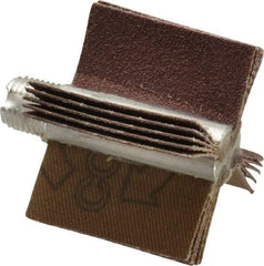 Merit Abrasives - 80 Grit, Coated, Aluminum Oxide Bore Polisher - Medium Grade, 22,000 RPM, Polishes Bores with 1 to 1-1/2" Diam - Industrial Tool & Supply