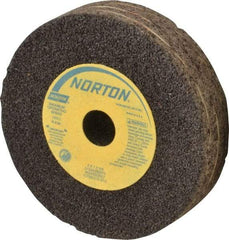Norton - 4" Diam x 5/8" Hole x 1" Thick, R Hardness, 24 Grit Surface Grinding Wheel - Aluminum Oxide, Type 1, Very Coarse Grade, 12,000 Max RPM, Resinoid Bond, No Recess - Industrial Tool & Supply