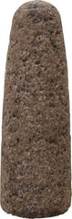 Norton - Type 16, 1" Max Diam, 3" Head Thickness, 24 Grit Cone - Aluminum Oxide, Very Coarse Grade, 3/8-24 Shank Thread - Industrial Tool & Supply