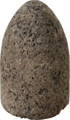 Norton - Type 16, 1-1/2" Max Diam, 2-1/2" Head Thickness, 24 Grit Cone - Aluminum Oxide, Very Coarse Grade, 3/8-24 Shank Thread - Industrial Tool & Supply