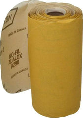 Norton - 6" Diam, 220 Grit Aluminum Oxide Adhesive PSA Disc - Fine Grade, Gold, C Weighted Backing, Flexible - Industrial Tool & Supply