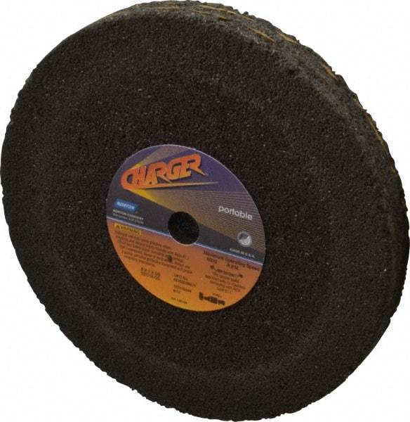 Norton - 8" Diam x 5/8" Hole x 1" Thick, Q Hardness, 16 Grit Surface Grinding Wheel - Zirconia Alumina/Silicon Carbide Blend, Type 1, Very Coarse Grade, 6,000 Max RPM, No Recess - Industrial Tool & Supply