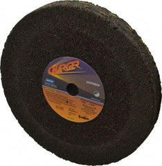 Norton - 8" Diam x 5/8" Hole x 1" Thick, Q Hardness, 16 Grit Surface Grinding Wheel - Zirconia Alumina/Silicon Carbide Blend, Type 1, Very Coarse Grade, 6,000 Max RPM, No Recess - Industrial Tool & Supply