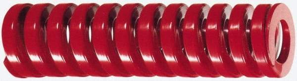 Dayton Lamina - 2" Hole Diam, 1" Rod Diam, 5-1/2" Free Length, Red Die Spring - 96.4 Lb Max Deflection, 1.65" Max Deflection, Heavy Duty, Chromium Vanadium Steel - Industrial Tool & Supply