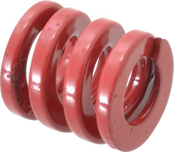 Dayton Lamina - 1" Hole Diam, 1/2" Rod Diam, 1" Free Length, Red Die Spring - 215 Lb Max Deflection, 0.3" Max Deflection, Heavy Duty - Industrial Tool & Supply