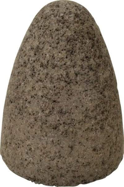 Norton - Type 16, 2-3/4" Max Diam, 3-1/2" Head Thickness, 24 Grit Cone - Aluminum Oxide, Very Coarse Grade, 5/8-11 Shank Thread - Industrial Tool & Supply