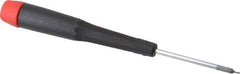 Wiha - 0.71mm Precision Miniature Hex Driver - 1-9/16" Bade Length, Tapered Handle, 4-3/4" OAL - Industrial Tool & Supply