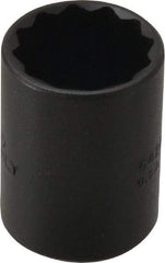 Proto - 7/8", 1/2" Drive, Standard Hand Socket - 12 Points, 1-9/16" OAL, Alloy Steel, Black Finish - Industrial Tool & Supply
