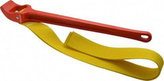 Ridgid - 5" Max Pipe Capacity, 29-1/4" Long, Strap Wrench - 5-1/2" Actual OD, 18" Handle Length - Industrial Tool & Supply
