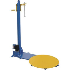 Vestil - 48 Inch Diameter, 4 to 6 Pallets per Hour, Semi Automatic, Light Duty Stretch and Pallet Wrap Machine - 4,000 Lbs. Capacity, 3 to 12 RPM, 2-3/8 Inch High - Industrial Tool & Supply