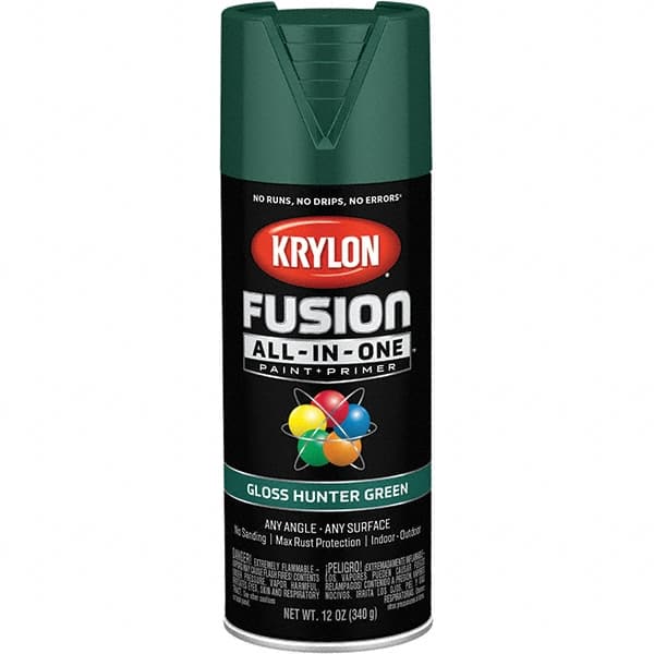 Krylon - Spray Paints Type: Acrylic Enamel Spray Paint Color: Hunter Green - Industrial Tool & Supply