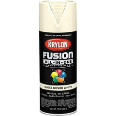 Krylon - Spray Paints Type: Acrylic Enamel Spray Paint Color: Dover White - Industrial Tool & Supply
