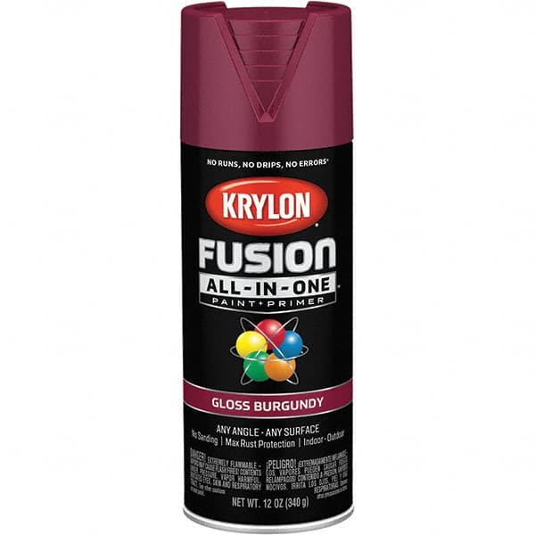 Krylon - Spray Paints Type: Acrylic Enamel Spray Paint Color: Burgundy - Industrial Tool & Supply