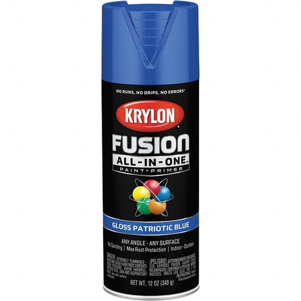 Krylon - Spray Paints Type: Acrylic Enamel Spray Paint Color: Patriotic Blue - Industrial Tool & Supply