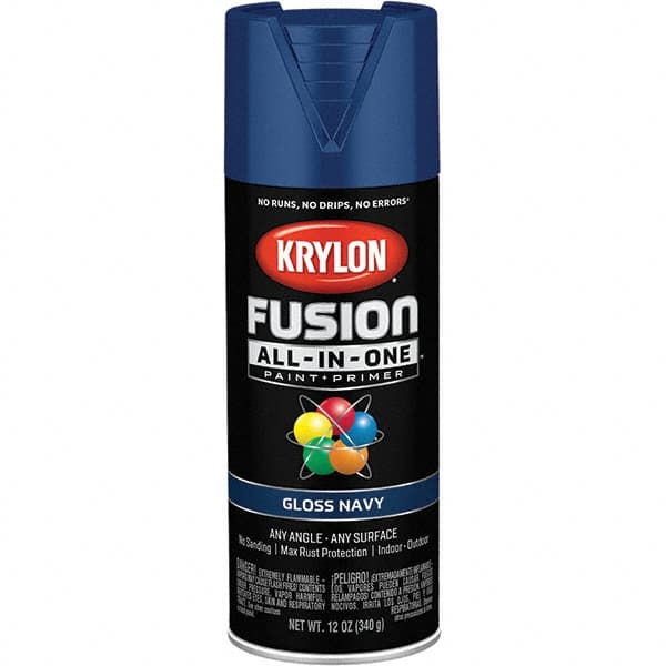 Krylon - Spray Paints Type: Acrylic Enamel Spray Paint Color: Navy - Industrial Tool & Supply